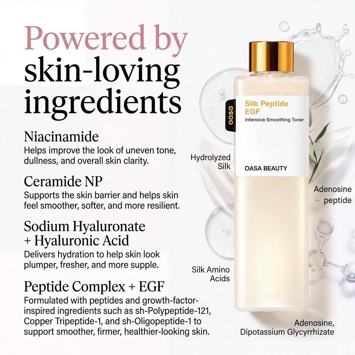Silk Peptide EGF Toner
